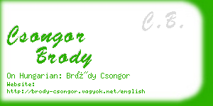 csongor brody business card